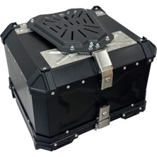 Tex 70050 Alüminyum 55 Litre Universal Motosiklet Siyah Arka Çanta