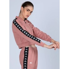 Kappa Kapüşon Yaka Pembe Kadın Sweatshırt 341H5TW 222 Banda Asber Tk