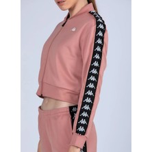 Kappa Kapüşon Yaka Pembe Kadın Sweatshırt 341H5TW 222 Banda Asber Tk