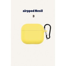 Airpod  3 Nesil Uyumlu Kılıf Silikon Kapak Arka Koruma Kabı Koruyucu Kılıf