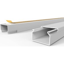 2m Kendinden Yapışkanlı 25X16MM Kablo Kanalı Kolay Montaj Temiz Görünüm Pvc Kablo Gizleyici