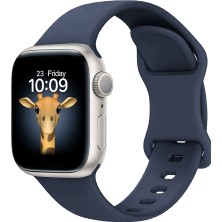 MobaxAksesuar Apple Watch 10/11 42mm-38/40/41mm Kordon Çift Geçmeli Silikon Kordon Strap Kayış 131 2/3/4/5/6/se/7/8/9