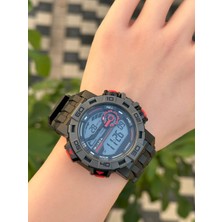 Jaga Dijital Alarm+Kronometre+Işık ve Takvimli 5 Atm Genç Spor Erkek Kol Saati JG002