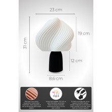 Helix Pinterest Model Masa Lambası | Spiral Formlu Modern Dekoratif Abajur