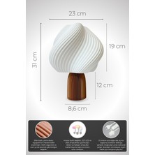 Helix Pinterest Model Masa Lambası | Spiral Formlu Modern Dekoratif Abajur