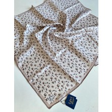 Levidor Tivil İpek Eşarp 4110 - 4 Pudra Karışık Desen