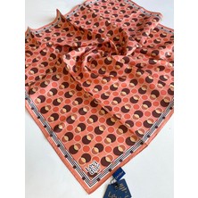 Levidor Tivil İpek Eşarp 4094 - 6 Nar Çiçeği Karışık Desen