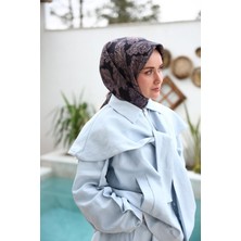 Silk Home Tivil Ipek Eşarp 11468-32 Lacivert Karışık Desen
