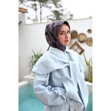 Silk Home Tivil Ipek Eşarp 11468-32 Lacivert Karışık Desen