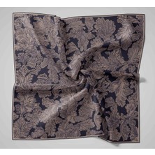 Silk Home Tivil Ipek Eşarp 11468-32 Lacivert Karışık Desen