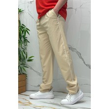 Erkek Yanları Biyeli Full Likralı Baggy Pantolon