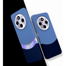 Xiaomi Redmi 14C 4g Kılıf Magsafe Şarj Kartlıklı Mıknatıslı Duble 1.7mm Kapak Kart Bölmeli Lacivert Siyah Gri Renkleriyle