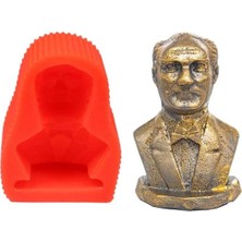 Atatürk Büstü Silikon Mum Kalıbı