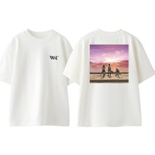 Attack On Titan 13 Tasarım Sırt Baskılı Pamuk Beyaz Oversize T-Shirt