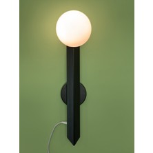 Modern Duvar Tipi Küre LED Aplik - USB Şarjlı Anahtarlı Dekoratif Lamba