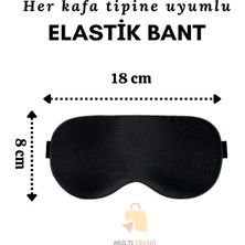 Hasby 2'li Siyah Uyku Bandı Seti – Işık Geçirmez Göz Maskesi Kadın Erkek Için Konforlu Uyku Gözlüğü