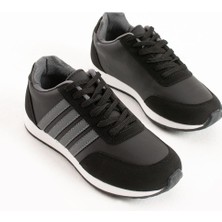 Günlük Sneaker Unisex Çizgili Günlük Rahat Kaliteli Konforlu Bağcıklı Sneaker Spor Ayakkabı