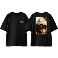 Limp Bizkit Ayna Tasarım Sırt Baskılı Pamuk Siyah Oversize T-Shirt