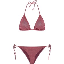 Aquella Lureks Fuşya Üçgen Bikini Takım
