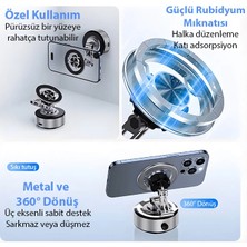 Magsafe Uyumlu Manyetik Vakumlu Araç Tutucu | Çok Yüzeyli Telefon Montaj