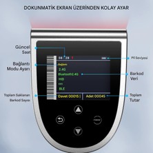 Tera HW0015 Kablosuz 1d 2d Qr Barkod Okuyucu | Ekranlı & Programlanabilir | Bluetooth + 2.4g + USB Bağlantı | Şarj Standlı El Tipi Tarayıcı