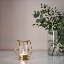 IKEA Luxury Dekoratif Keyif Zamanı Tealight Mumluk ( 10 cm ) Sarı 1 Adet