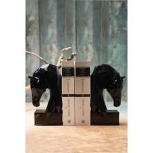 Luxury Arthome Dekoratif Siyah Kübik At Kitap Tutucu 1 Adet