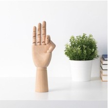 IKEA Luxury Handskalad Ahşap Dekorasyon Natürel El 30 cm 1 Adet
