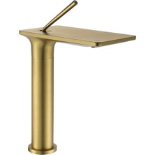 Fontana Yüksek Lavabo Bataryası (Fırçalanmış Altın)