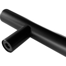 Mutfak ve Banyo Dolabı Kapakları ve Çekmeceler Için Kalın Metal Kulp Mobilya Dolap Kulbu Mat Siyah 2 Adet