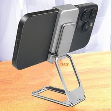 Buffer®  360 Derece Dönen Tüm Telefon Tipleri Ile Uyumlu Metal Telefon Standı Braket