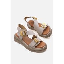 Corridor Italy - Günlük Kadın  Deri Sandalet