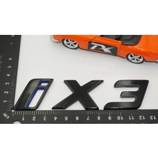 Dk Tuning Yeni Ix3 Bagaj Siyah Kırmızı Abs Yazı Logo Bmw Ile Uyumlu