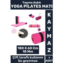 Zenara Özel Üretim Kompakt Taşıma Askılı Çift Taraflı Su Geçirmez Kamp Uyku Minder Yoga Pilates Matı 10 mm
