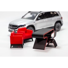 1/18 Diorama Masa-Koltuk Takımı Seti, Ofis Dioraması, Diorama Seti
