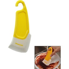 Yağ - Leke Kazıyıcı Mini Silikon Spatula Plastik Saplı