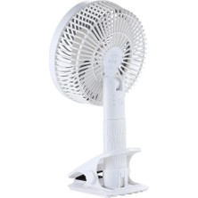 House Pratik HP62 Şarjlı Mini Masaüstü Vantilatör - Beyaz