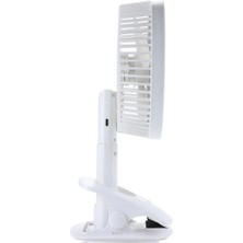 House Pratik HP62 Şarjlı Mini Masaüstü Vantilatör - Beyaz