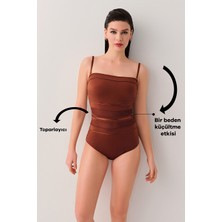 Suwen Terra Korseli Toparlayıcı Biyeli Straplez Mayo