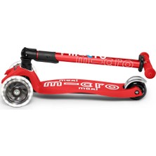 Maxi Micro Deluxe Foldable Red (Led) Çocuk Kırmızı Scooter MCR.MMD098