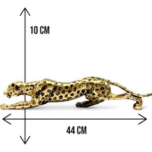 Luxury Dekoratif Polyester Leopar Biblo Gold-Eskitme 1 Adet