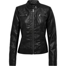 Only Kadın Ceket Onlbandit Faux Leather Biker Otw Noos