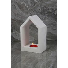 Luxury El Yapımı Beton Mumluk Özel Tasarım Tealight Ev Ofis Oda Aydınlatma 1 Adet