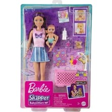 Barbie Bebek Bakıcısı Bebeği ve Aksesuarları FHY97 - HJY33 1 Adet