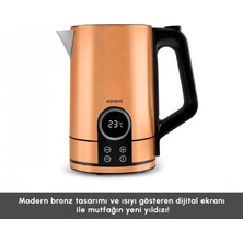 Karaca Series 2303 Inox Su Isıtıcı Bronze 1.7 Litre