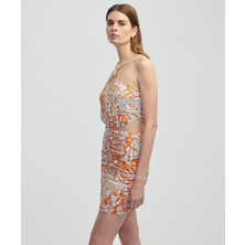 Desenli Cutout Elbise IS1250002380127