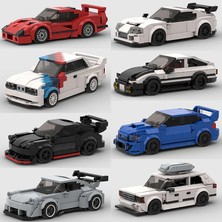 Moc Hız Şampiyonlar Süper Yarış Arabası F1 Büyük Araç Yarış Modeli Yapı Taşları Tuğla Spor Kamyonet Şehir Tekniği Oyuncak (Yurt Dışından)