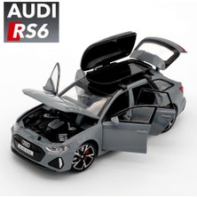 1:32 Audi Rs6 Oyuncak Araba Modeli Ses Işığı ile Kapılar Açık Alaşım Döküm Model Araç Koleksiyonu Oyuncak Çocuk Yetişkin Festivali Hediye Için (Yurt Dışından)