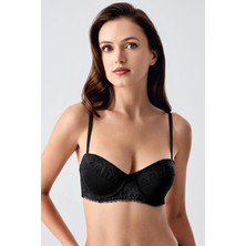 Push Up Dantel Detaylı Sütyen C18375 Siyah