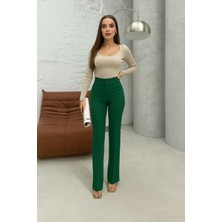 Düğmeli Kumaş Pantolon